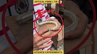 class 12 total internal reflection  optical fiber  experiment science comedy [upl. by Lladnor]