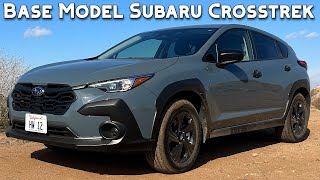 2024 Subaru Crosstrek Base Model Review  Does The Least Expensive Crosstrek Have Enough Value [upl. by Bronnie526]