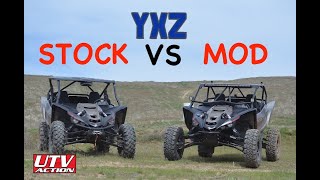 Yamaha YXZ1000R SS XTR Stock Vs Mod [upl. by Hcardahs]