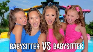 BABYSITTER VS BABYSITTER CHALLENGE KALLI VS KAYLA WHO IS THE BETTER BABYSITTER 🤔😱 [upl. by Nita707]