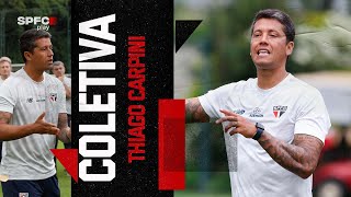 COLETIVA DE APRESENTAÇÃO THIAGO CARPINI  SPFC PLAY [upl. by Annayd775]