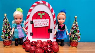 Christmas supplies  Elsa amp Anna toddlers are shopping  Barbie dolls [upl. by Aksoyn]