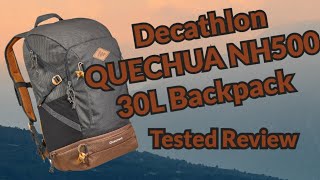 Decathlon Quechua NH500 30L Hiking Backpack ABSOLUTE BARGAIN Honest Review During 100km Hike [upl. by Dulsea147]