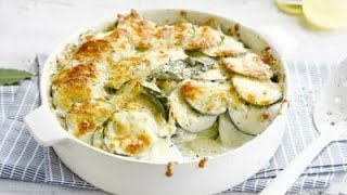 gratin de pomme de terre courgette et poulet repas équilibrés et complet [upl. by Nehtanoj]