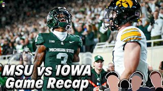 Aidan Chiles plays his best game as a Spartan Michigan State beats Iowa [upl. by Dnomzed]