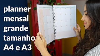 Planner Mensal Grande [upl. by Norah932]