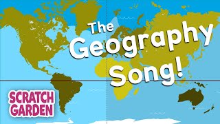 The Geography Song  Globe vs Map Song  Scratch Garden [upl. by Nylloc]