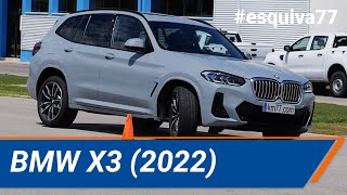 BMW X3 2022  Maniobra de esquiva esquiva77 moose test y eslalon77  km77com [upl. by Phyl]