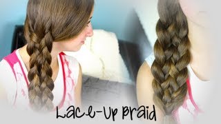 LaceUp Braid  Cute Braided Hairstyles [upl. by Lotte308]