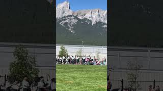 Canmore Highland Games summer canada canmore rockymountains scottish band mountains [upl. by Nashoma618]