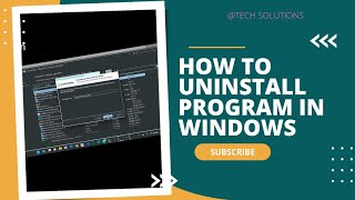 How to uninstall programs in windows uninstall apps on windows [upl. by Ahsieuqal]