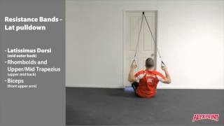 Resistance Band Lat Pulldown [upl. by Rustie]