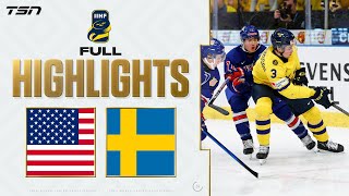 USA vs Sweden FULL HIGHLIGHTS  2024 World Junior Championship Gold Medal Game [upl. by Stephannie236]