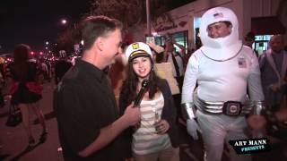 Fun drunk people in Hollywood on Halloween [upl. by Tsugua460]