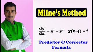 Apply Milnes predictor and corrector formula find the value of y best example [upl. by Osnofla]