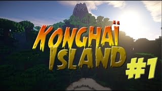 MINECRAFT  KONGHAI ISLAND 1 La découverte de lIle [upl. by Solram563]