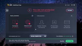 AVG Free Antivirus How To Temporarily DIsable Protection [upl. by Aitekram]