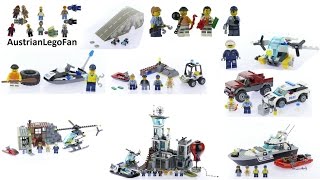 All Lego City Police  Prison Island Sets 2016  Lego Speed Build Review [upl. by Domph]