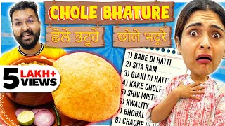 😱 Finding The Best CHOLE BHATURE Challenge 😱 [upl. by Sewole]