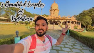 3 Beautiful temples of Vadodara  EME temple  Tapovan temple  Iskcon temple [upl. by Mahan]