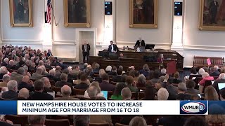 New Hampshire House votes to increase minimum age for marriage from 16 to 18 [upl. by Furtek]