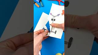 Making Paper Craft Trick with Creature from Banban 🔥papercraft trick tricks trickshots banban [upl. by Enaed]