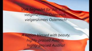 Austrian National Anthem  quotBundeshymnequot DEEN [upl. by Aldas]