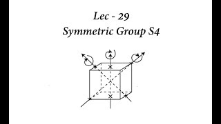 Lec  29 Symmetric Group S4  IIT JAM  CSIR UGC NET  GATE MA  B Sc [upl. by Burnham]