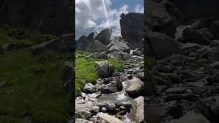 Ruscello ghiacciato🧊sotto il monte Rosa🏔️ nature natural natura naturelovers trekking [upl. by Gerik349]