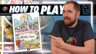 How to Play MIDDLE AGES  Board Game Tutorial [upl. by Haorbed]