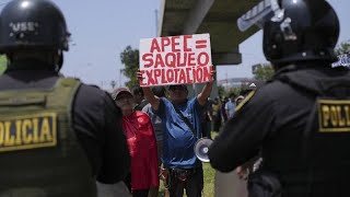 Peruvians call for justice and say No to APEC [upl. by Anolahs]