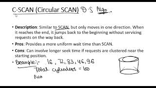 CSCAN Disk Scheduling Algorithm Explained briefly [upl. by Enos854]