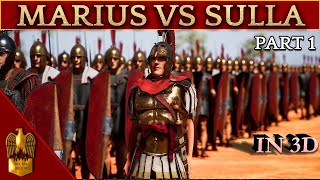 The Rise of Gaius Marius 3D Animated CINEMATIC Documentary 133109 BC  Marius VS Sulla  Part 1 [upl. by Rosalie]