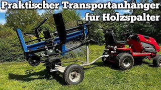 Praktischer Transportanhänger für Holzspalter Eigenbau [upl. by Judy]