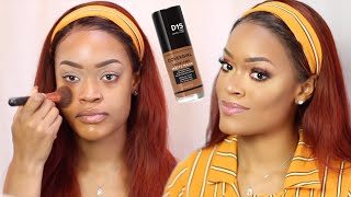 COVERGIRL TRUBLEND MATTE MADE FOUNDATION WHITE SHIRT TEST REVIEW  ANDELELARA ANDELE LARA [upl. by Aneekan]