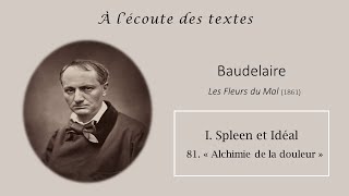 quotAlchimie de la douleurquot extrait des FLEURS du MAL 🥀de BAUDELAIRE [upl. by Yenots]