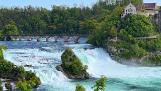 Visit Rhine Falls Switzerland 4K  Amazing Waterfall on the Earth [upl. by Eelrebmik]