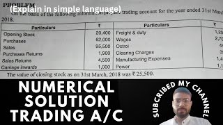 numerical solution of trading ac part 2 [upl. by Araed]