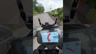 KTM Adventure 390 Exhaust note without resonator and DB killer [upl. by Meras488]