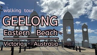 GEELONG Eastern Beach  Victoria  Australia  Walking Tour in Autumn 2023 [upl. by Nanji694]