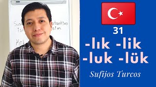 Sufijos Turcos Türkçe Ekler lık lik luk lük [upl. by Acinorej522]