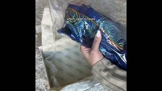 Their Nibs Gift Box Unboxing  Navy Peacock Satin Pyjamas [upl. by Phenice]