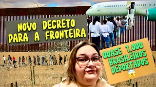 COMO ESTÁ A FRONTEIRA  MUITOS BRASILEIROS FORAM DEPORTADOS [upl. by Micheline]