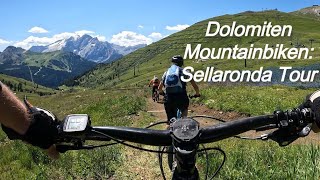 Sellaronda EMTB Trail Tour Super Trails Dolomiten Mountainbike [upl. by Adekam]