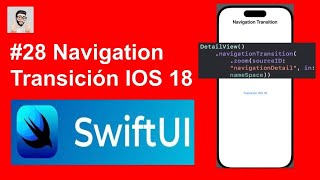 navigation transition ios18 en swiftui [upl. by Truk]