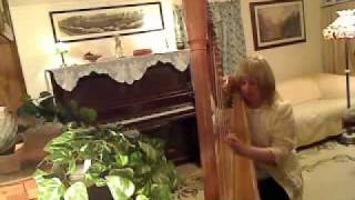 Dance of the Blessed Spirits Gluck on lever harp [upl. by Adnovahs]