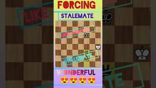 FORCING A BRILLIANT STALEMATE ON CHESSBOARD 😍✅  trending chessplayer viral shorts [upl. by Ahsain]