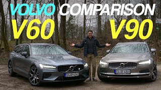 Volvo V90 vs Volvo V60 comparison review  which is the best Volvo estate [upl. by Kirk]