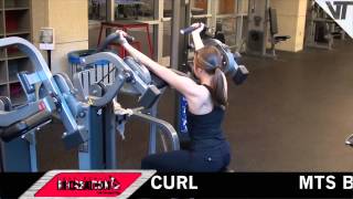 Virtual Trainer Women MTS Bicep Curl [upl. by Eenaffit434]