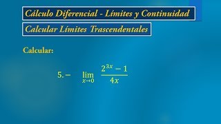 Limites Trascendentales  Ejemplo 5 [upl. by Aynwat149]